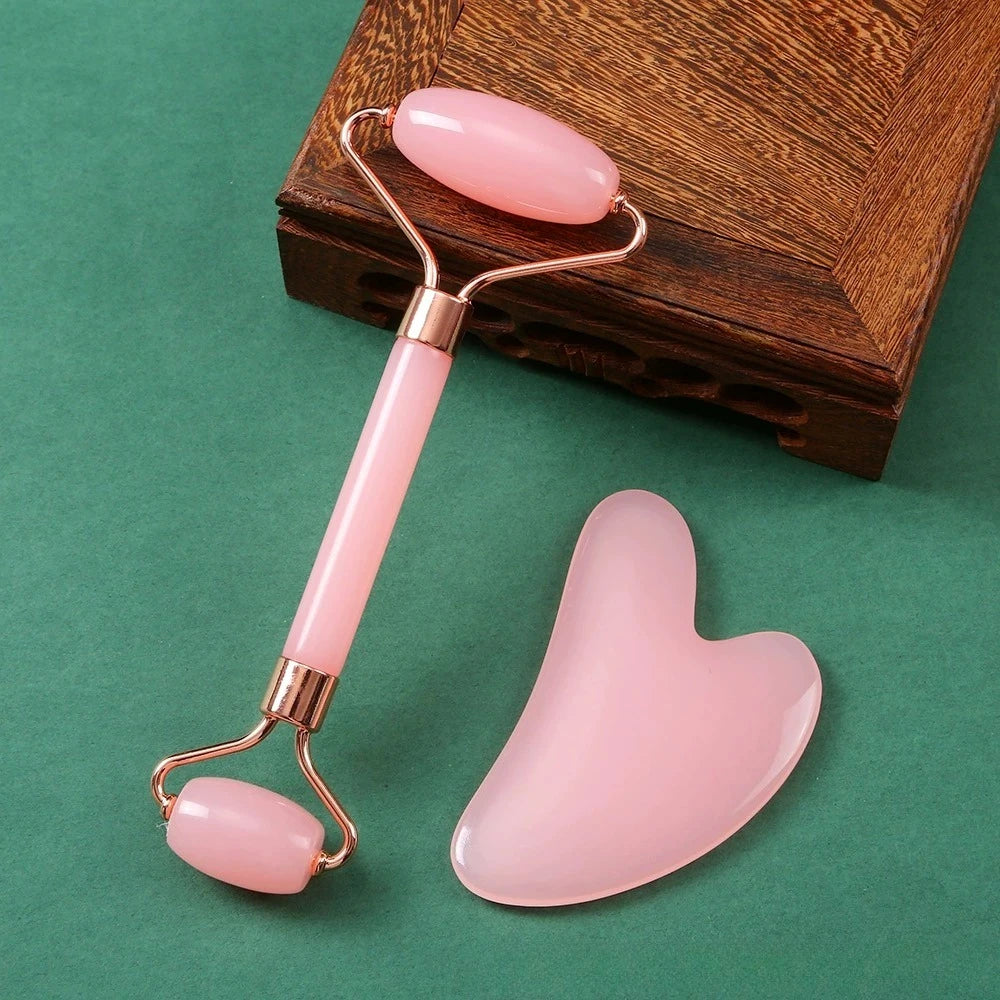 Jade Roller Gua Sha facial sculpting tool